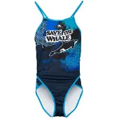 Turbo Save The Whale Swimsuit Bleu 3XL Femme