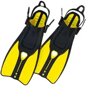 Ocean Reef Duo Ii Diving Fins Jaune EU 43-48