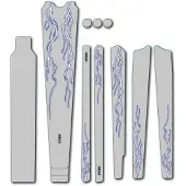 DYEDBRO Lightning Gravel Frame Protection Blanc