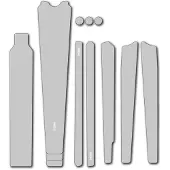 DYEDBRO Clear Gravel Frame Protection Blanc