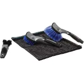 VAR Cleaning Brush 3 Units Bleu,Noir