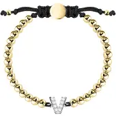 La Petite Story Bracelet Boules Letter V