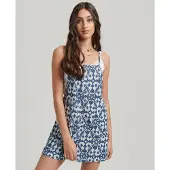 Superdry Vintage Woven Sleeveless Romper Bleu 2XS Femme