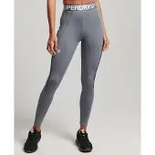 Superdry Train Branded Elastic Leggings Gris 2XS Femme