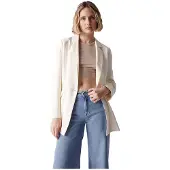 Salsa Jeans Single-breasted Blazer Beige M Femme