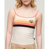 Superdry Femme Athletic Essentials Débardeur à Logo Crème Taille: 42