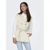 ONLY Diane Faux Waistcoat Beige XS Femme