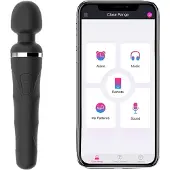 Lovense Domi 2 - Vibromasseur massant contrôlé par application (noir)