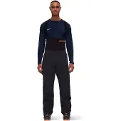 Mammut - Salopette freeride imperméable et résistant - Haldigrat HS Bib Pants Men Black en Softshell - Taille XS - Noir
