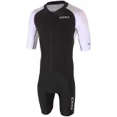 Zone3 Lava Long Distance Aero Short Sleeve Trisuit Blanc,Noir S Homme
