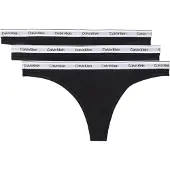 Calvin Klein Underwear String noir / blanc