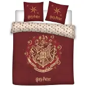 Harry Potter ensemble de literie couverture & taie d'oreiller 200x200 + 63x63 cm en microfibre