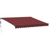 vidaXL Store automatique rouge bourgogne 400x350 cm