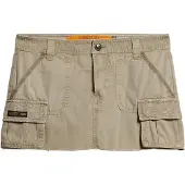 Superdry Jupe vert / orange fluo / noir