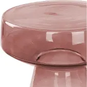 Beliani Table D'appoint Laguna Rouge Foncé
