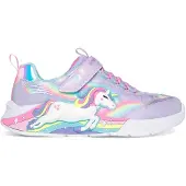 SKECHERS Baskets 'Unicorn Chaser' turquoise / jaune / lavande / rose clair
