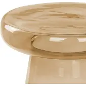 Beliani Table D'appoint Caldera Marron Doré