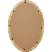 Beliani Miroir FOISSY Rotin Naturel