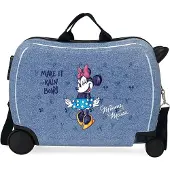 Disney unisex pour enfant. 4539821 Minnie Make it Rain Bows Valise multidirectionnelle à 2 roues pour enfants bleu (OSFA), Casuel, ABS/
