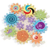Quercetti Kaleido Gears Play Eco Gear Set, 38dlg.