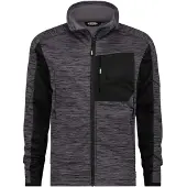 Dassy Veste polaire Convex gris anthracite/noir, taille L (L)