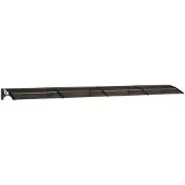 vidaXL Auvent de porte Noir 400x75 cm Polycarbonate