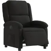 vidaXL Fauteuil relax électrique noir tissu