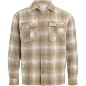 Only & Sons Chemise 'ONSCedric' beige clair / beige foncé / blanc