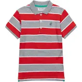 MINOTI T-Shirt bleu foncé / gris / rouge / blanc
