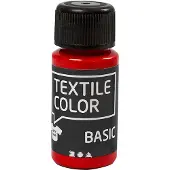 Creativ Company Peinture textile semi-opaque Textile Colour - Rouge, 50ml
