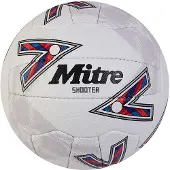Mitre Shooter Netball Ball Blanc 5 Enfants