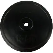 Tunturi Rubber 15kg Plate Noir 15 kg