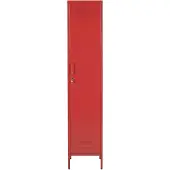 Beliani Armoire En Acier Rouge Frome
