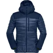 Norrøna - Doudoune en duvet d'oie - Falketind Down750 Zip Hood W Indigo Night pour Femme en Tissu Technique - Taille S - Navy