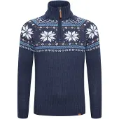 11 Project Pull-over 'Tim' bleu / marron / orange / blanc