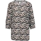 Goldner Chemisier noisette / noir / blanc cassé