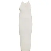 NAEMI Robes en maille blanc cassé