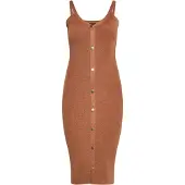 NAEMI Robes en maille caramel