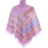 Ebeeza Cape bleu clair / lavande / orange chiné / rosé