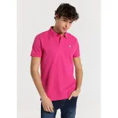 LOIS Jeans 10696 Short Sleeve Polo Rose L Homme