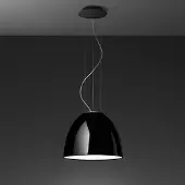 Artemide Nur Mini Suspension Gloss Black | Bulb