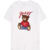 GUESS T-Shirt bleu / marron / rouge / blanc