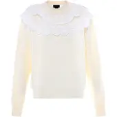 NAEMI Pull-over champagne / blanc
