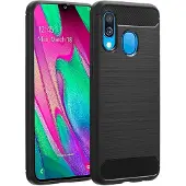 IMoshion Coque Brushed pour Samsung Galaxy A40 - Noir