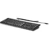 HP USB Keyboard for PC, Full-size (100%), Wired, USB, Black