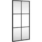 vidaXL Miroir mural noir 30x60 cm rectangulaire fer