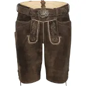Spieth & Wensky Pantalon folklorique 'Veit' beige / marron