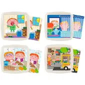 Miniland Daily Habits Puzzle Multicolore Enfants