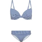 s.Oliver Bikini bleu / blanc