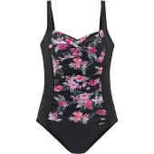 LASCANA Maillot de bain vert / rose / noir